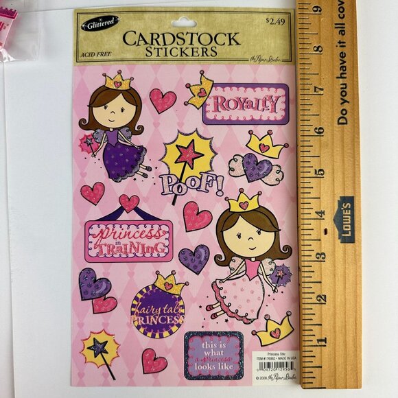 Princess-Themed 3D & Cardstock Stickers Bundle La Petites Recollections - Picture 2 of 4